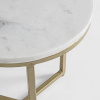 Bílý mramorový odkládací stolek Enix 37,5 cm se zlatou podnoží -fv-interier-25