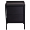 Černý noční stolek Skipo se zásuvkami 60 x 45 cm