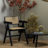 Černá borovicová jídelní židle Ginniena s výpletem -fv-interier-25
