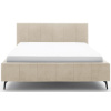 Béžová sametová dvoulůžková postel Meise Möbel Lizzano 180 x 200 cm -fv-interier-25