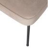 Světle hnědá sametová jídelní židle Tergi -fv-interier-25