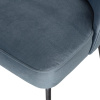 Šedomodrá sametová jídelní židle Tergi -fv-interier-25