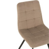 Béžová sametová jídelní židle J-line Morgy -fv-interier-25