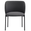 Tmavě šedá látková jídelní židle Teulat Mogi