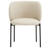 Béžová koženková jídelní židle Teulat Mogi