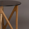 Hnědý skleněný odkládací stolek DUTCHBONE NAIA 40 cm s přírodní podnoží -fv-interier-25