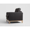 Tmavě šedé čalouněné křeslo Skandi -fv-interier-25