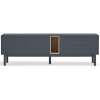 Antracitově šedý lakovaný TV stolek Teulat Corvo 180 x 40 cm -fv-interier-25