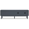 Antracitově šedý lakovaný TV stolek Teulat Corvo 180 x 40 cm -fv-interier-25