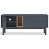 Antracitově šedý lakovaný TV stolek Teulat Corvo 140 x 40 cm -fv-interier-25