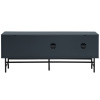 Tmavě modrý lakovaný TV stolek Teulat Punto 140 x 40 cm -fv-interier-25