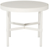 Bílý keramický zahradní stolek Mindo 100