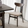 Hnědá dubová jídelní židle ROWICO RODHAM s béžovým sedákem -fv-interier-25