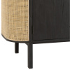 Černá dřevěná komoda J-line Meldo 180 x 45,5 cm s ratanovým výpletem -fv-interier-25