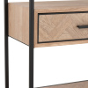 Dřevěný noční stolek J-line Zigtem 50 x 30 cm s černou konstrukcí -fv-interier-25