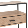 Dřevěný noční stolek J-line Zigtem 50 x 30 cm s černou konstrukcí -fv-interier-25