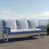Modrá třímístná zahradní pohovka MESONICA Soledo s bílou podnoží 205 cm -fv-interier-25