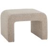 Béžová bouclé stolička Bobbie 45 cm
