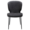 Černá bouclé jídelní židle DAN-FORM Glory