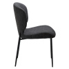 Černá bouclé jídelní židle DAN-FORM Glory
