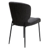 Černá bouclé jídelní židle DAN-FORM Glory
