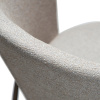 Světle šedá bouclé jídelní židle DAN-FORM Orbit