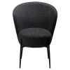 Černá bouclé jídelní židle DAN-FORM Orbit