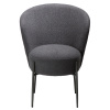 Tmavě šedá bouclé jídelní židle DAN-FORM Orbit