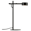 Černá kovová stolní LED lampa Clyde