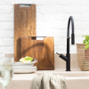 Hnědé dřevěné servírovací prkénko J-Line Mosele 60 x 20 cm -fv-interier-25