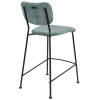 Šedo-modrá  manšestrová barová židle ZUIVER BENSON 64,5 cm -fv-interier-25