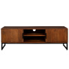 Hnědý dřevěný TV stolek DUTCHBONE SAROO 140 x 40 cm -fv-interier-25