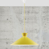 Žluté kovové závěsné světlo Dial 45 cm