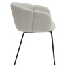 Světle šedá čalouněná jídelní židle Teulat Add II.