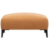 Koňakově hnědá kožená podnožka FLEXLUX VOLUZZI 91 x 71 cm