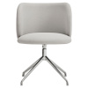 Světle šedá čalouněná konferenční židle Teulat Mogi II.