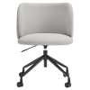 Světle šedá čalouněná kancelářská židle Teulat Mogi