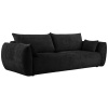 Černá čalouněná třímístná rozkládací pohovka Cosmopolitan Design Matera 240 cm