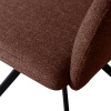 Hnědá čalouněná otočná jídelní židle Fanny -fv-interier-25