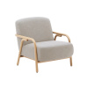 Béžové čalouněné křeslo Kave Home Sylo