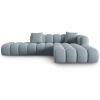 Světle modrá sametová rohová pohovka Windsor & Co Halley 309 cm, pravá -fv-interier-25