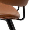 Hnědá koženková jídelní židle DAN-FORM Napoleon -fv-interier-25