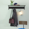 Černý kovový nástěnný věšák Hübsch Fusion 81 cm -fv-interier-25