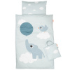 Modré bavlněné dětské povlečení Done by Deer Elphee baby, 70 x 100 cm