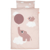 Růžové bavlněné dětské povlečení Done by Deer Elphee junior, 100 x 140 cm