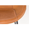 Hnědá koženková barová židle ZUIVER FESTON 65 cm -fv-interier-25