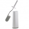 Bílo-šedá plastová WC štětka Flex