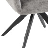 Šedá čalouněná jídelní židle J-line Luna -fv-interier-25
