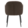 Tmavě hnědá bouclé jídelní židle DAN-FORM Bae