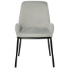 Světle šedá čalouněná jídelní židle Somcasa Larisa35 denoised sharpened